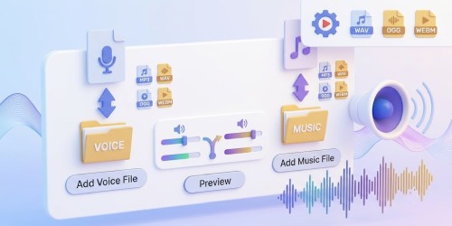 Combine Voice and Music