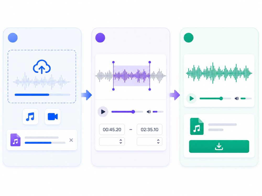 audio cutter step