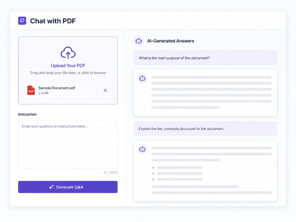 chat with pdf step