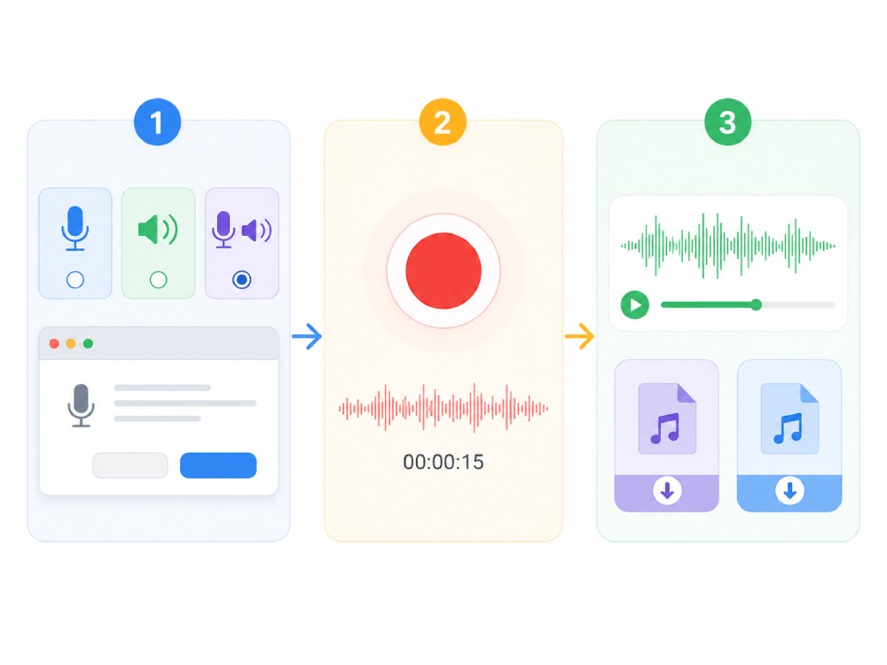 audio recorder step