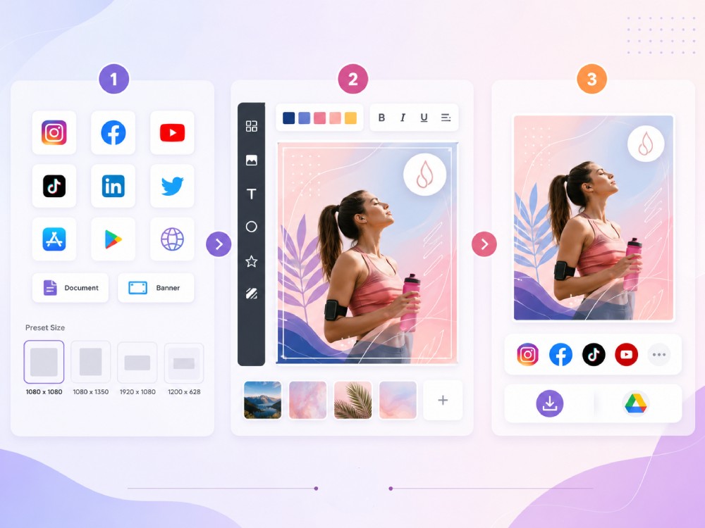 poster designer step