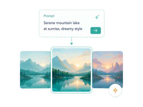 turn prompts to image