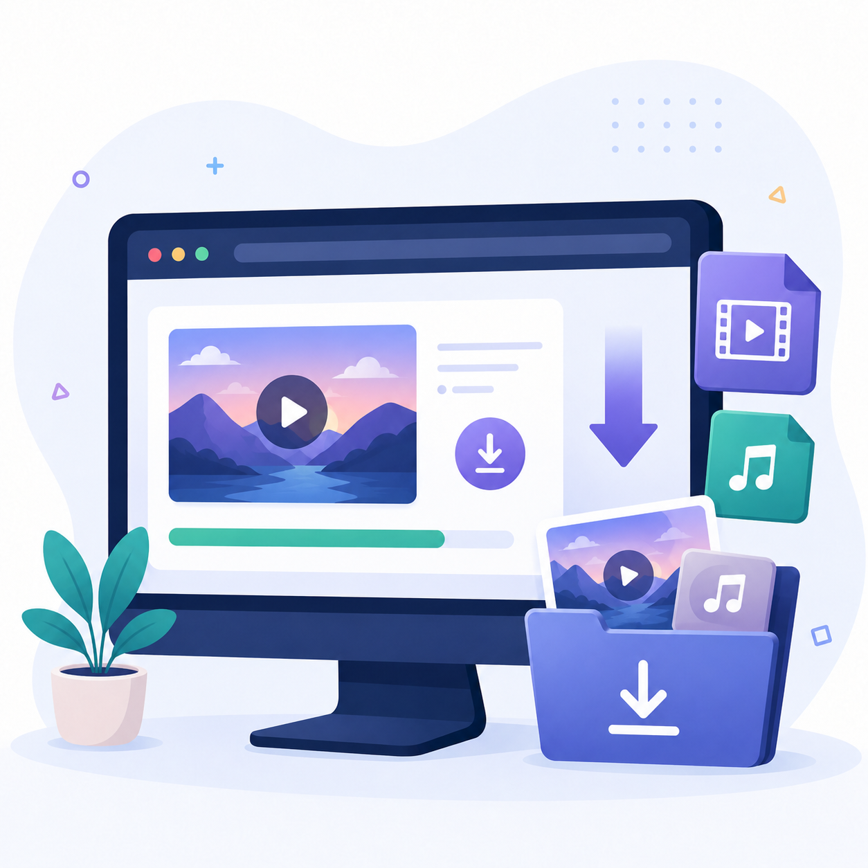 media downloader banner