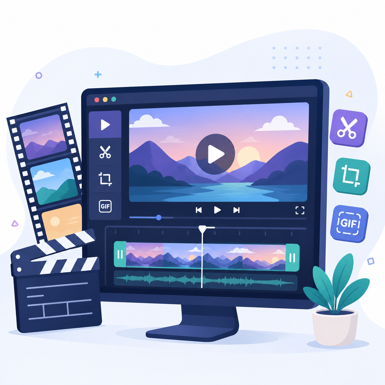 video editor banner