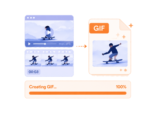 Video Clips into Shareable Animations