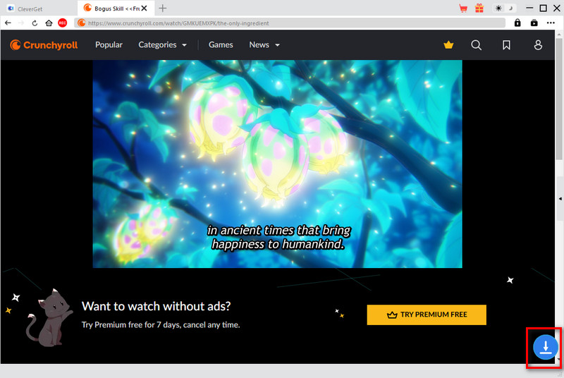 locate crunchyroll video
