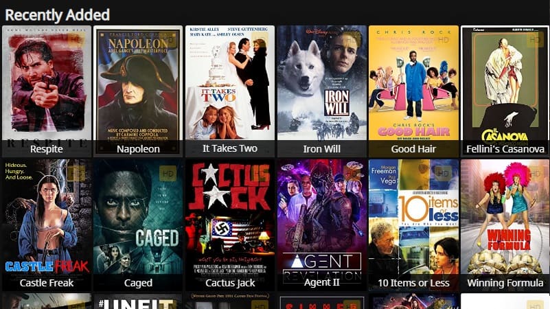 az movies interface