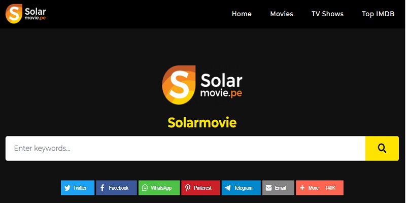 solar movie interface