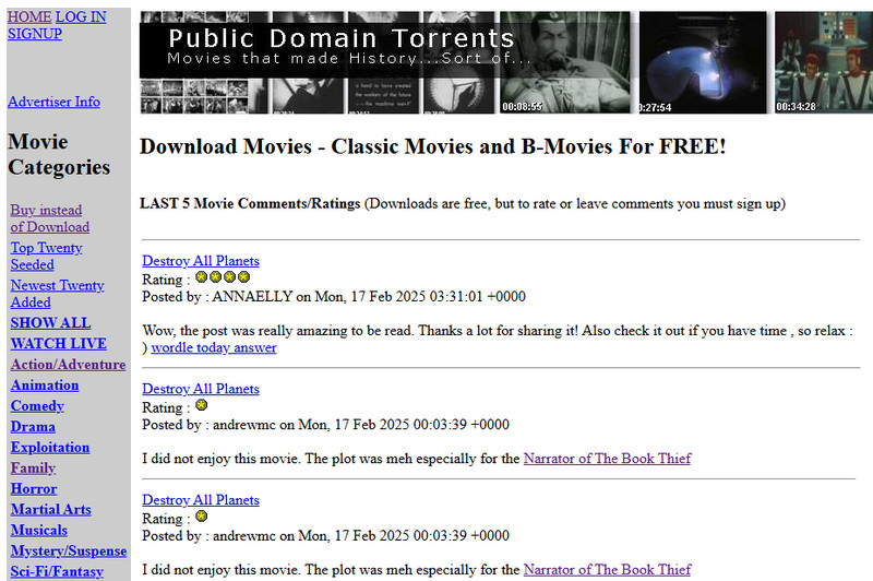 public domain torrents download website