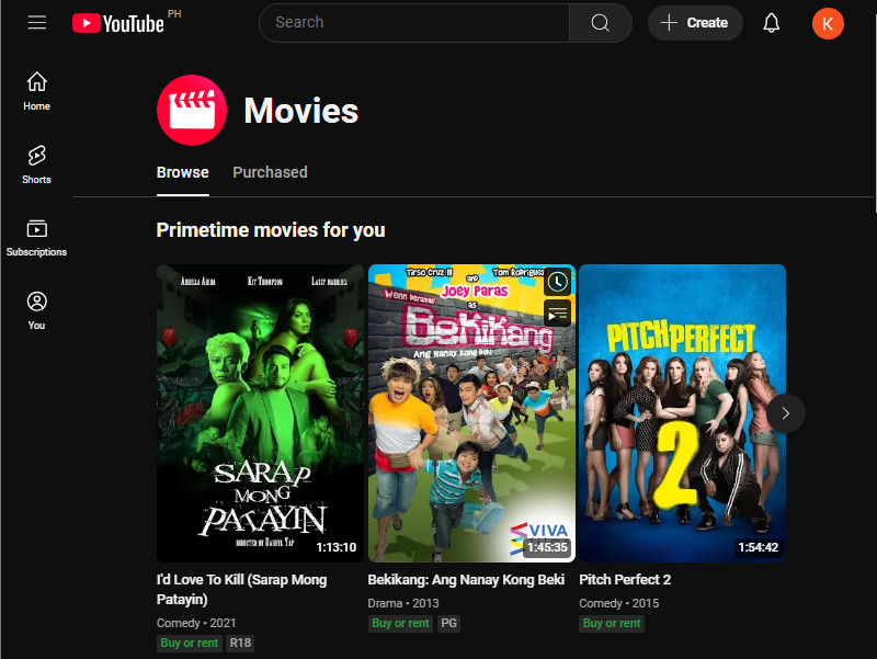 youtube movies