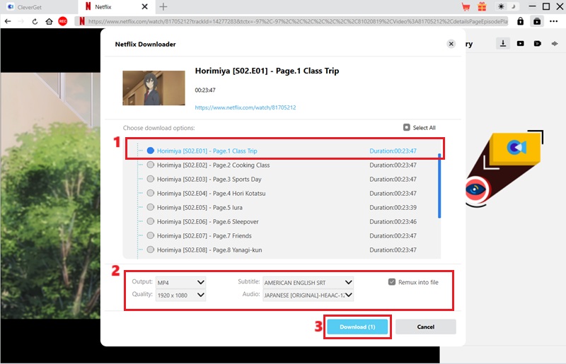 download movies on sites like afdah using cleverget
