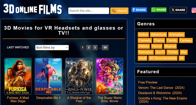 3d online films