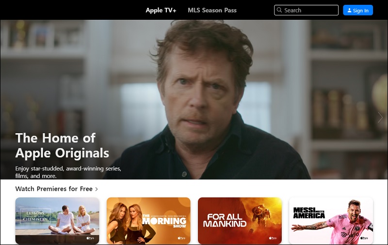 appletv homepage