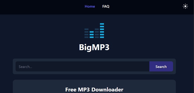 bigmp3 homepage