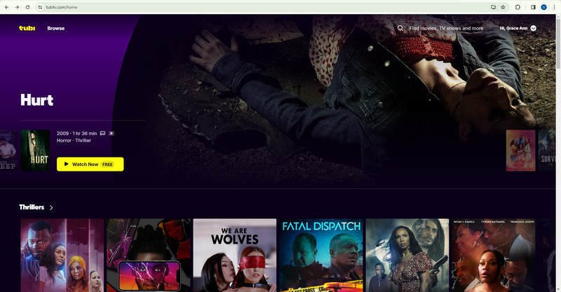 tubitv homepage