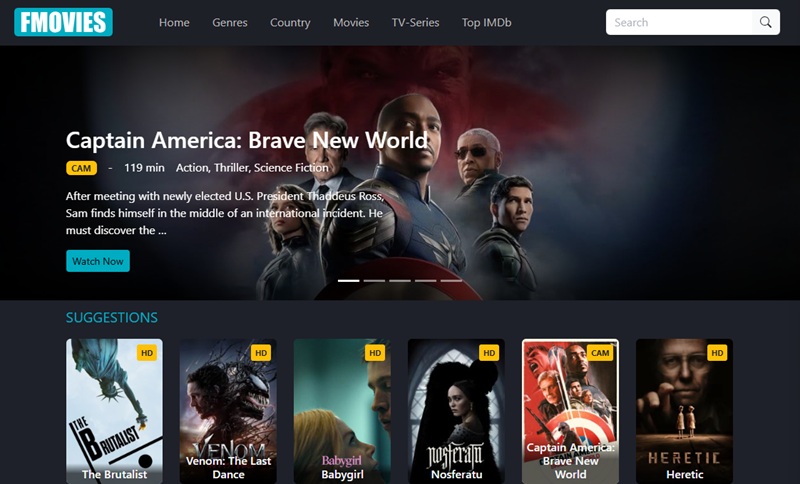 fmovies homepage