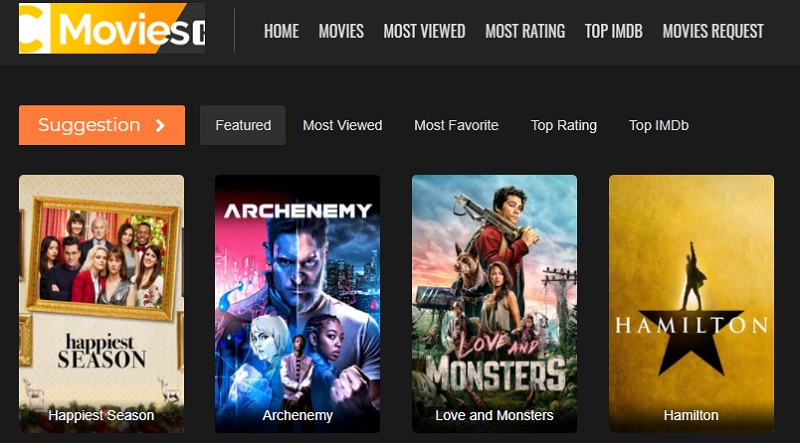 cmovieshd interface