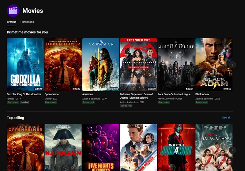 prmovies alternative - youtube