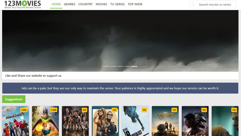 123movies homepage