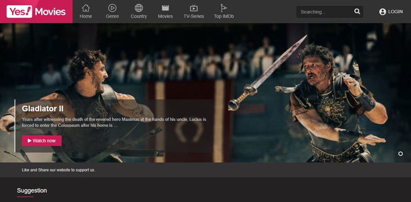 yesmovies homepage