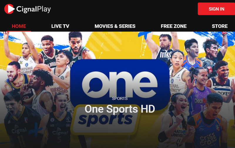 cignal play homepage