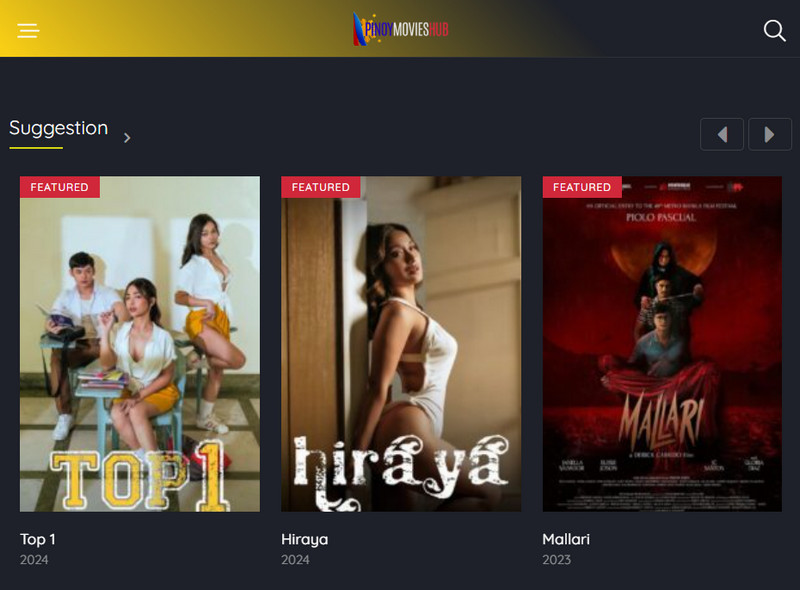 pinoy movies hub homepage