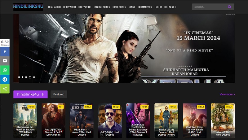 hindilinks4u site homepage