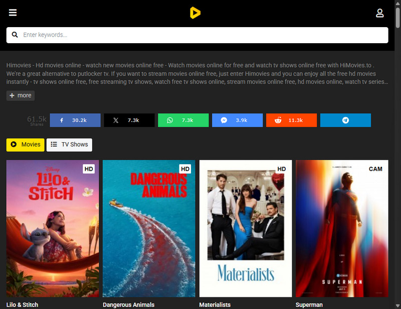 himovies interface