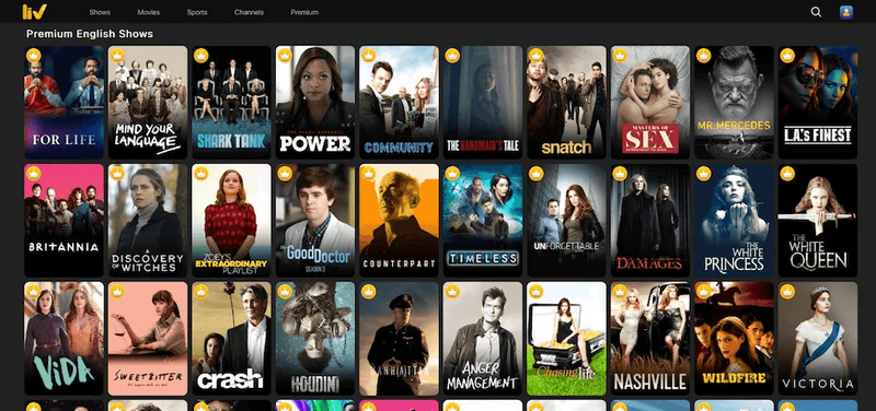 sonyliv interface
