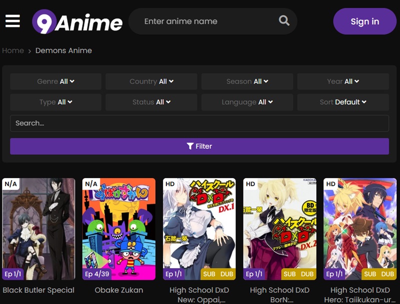 9anime interface