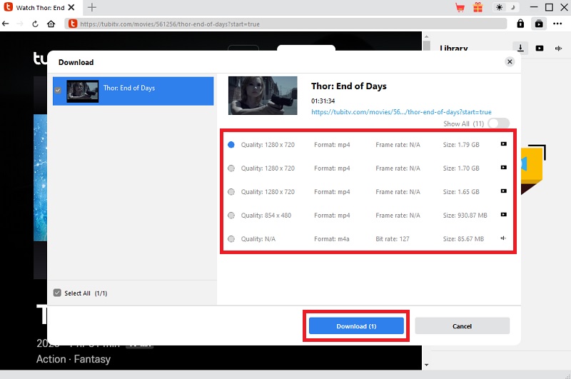 cleverget download tubi video using cleverget