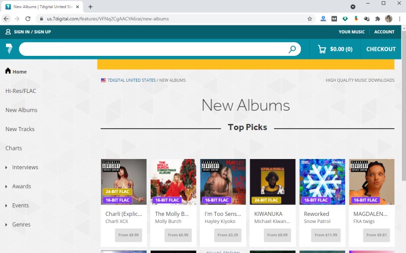 download lossless music 7digital
