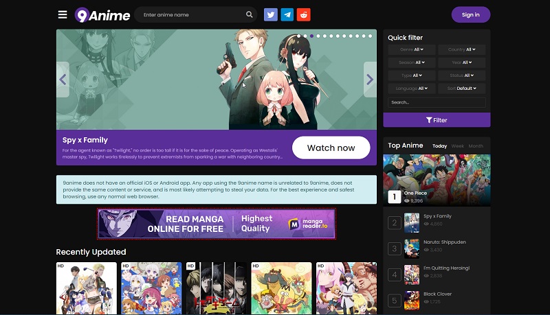 9anime as a gogoanime alternatives