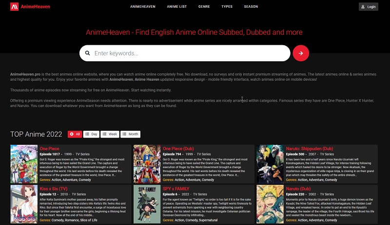 animeheaven as a gogoanime alternatives