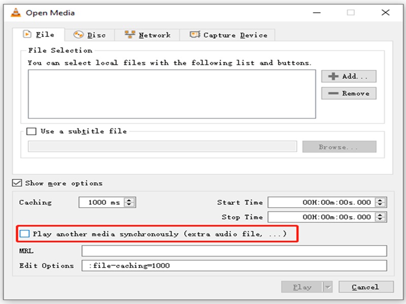 vlc settings