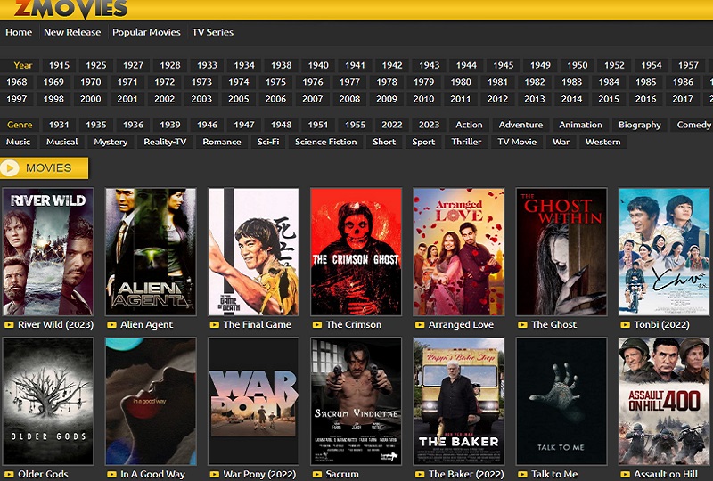 zmovies interface