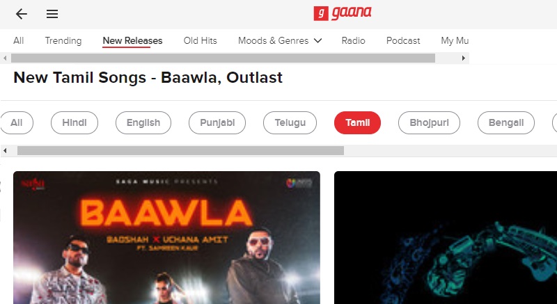 sites to download tamil songs gaana interface