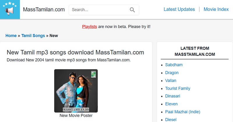 masstamilan homepage