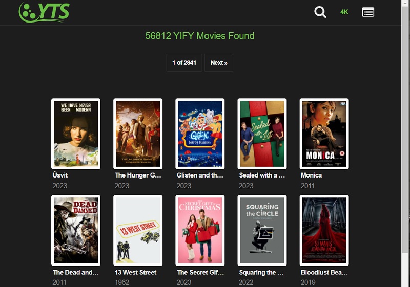 yts interface