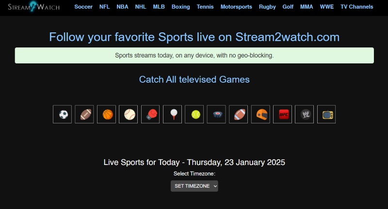 stream2watch interface