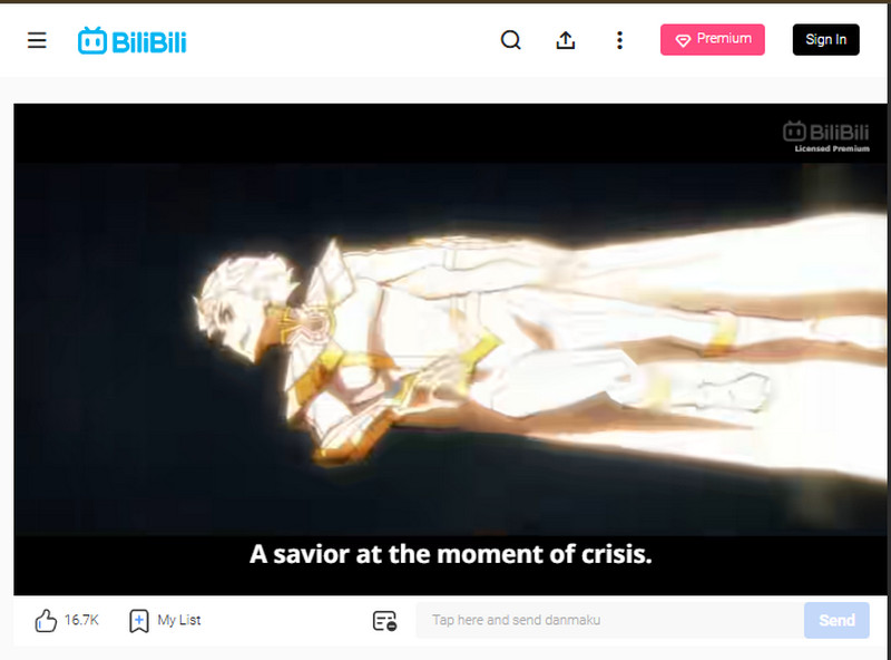 bilibili site for subbed anime