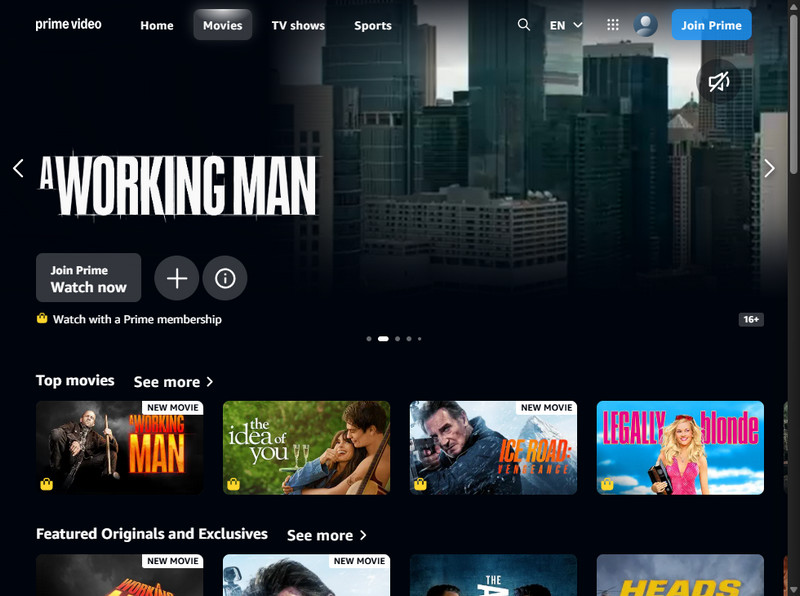 prime video homepage