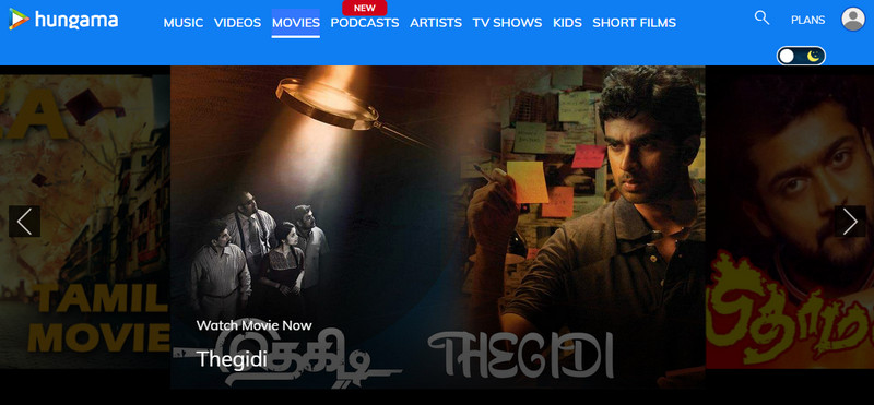 Hungama website