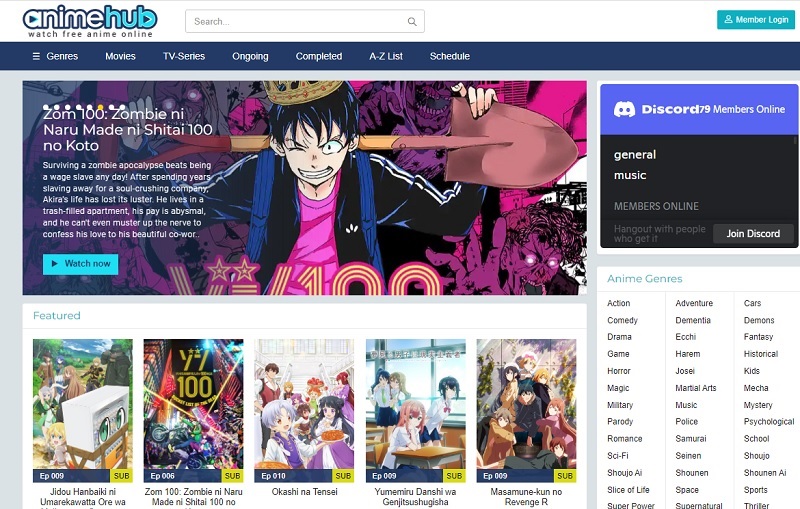 watch uncensored anime animehub interface