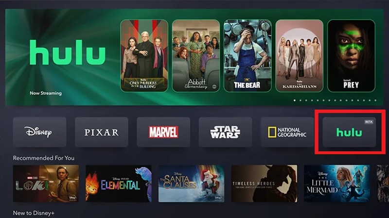 hulu main interface