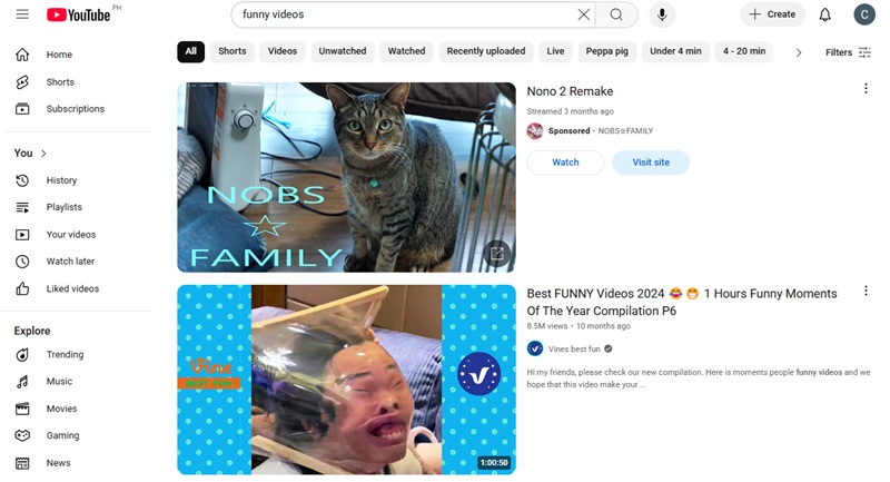 youtube funny videos