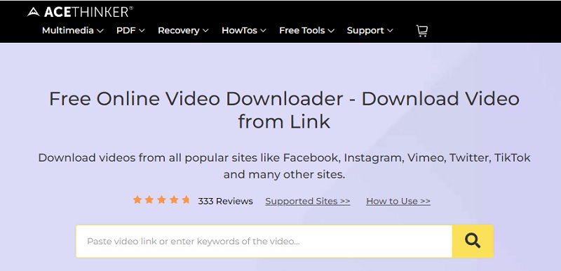 online downloader interface