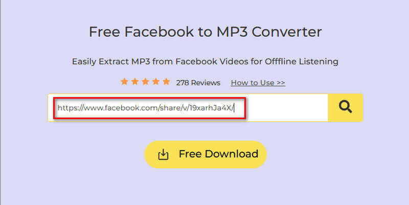 paste the link on converter box