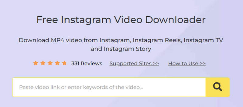 acethinker free instargram video downloader interface