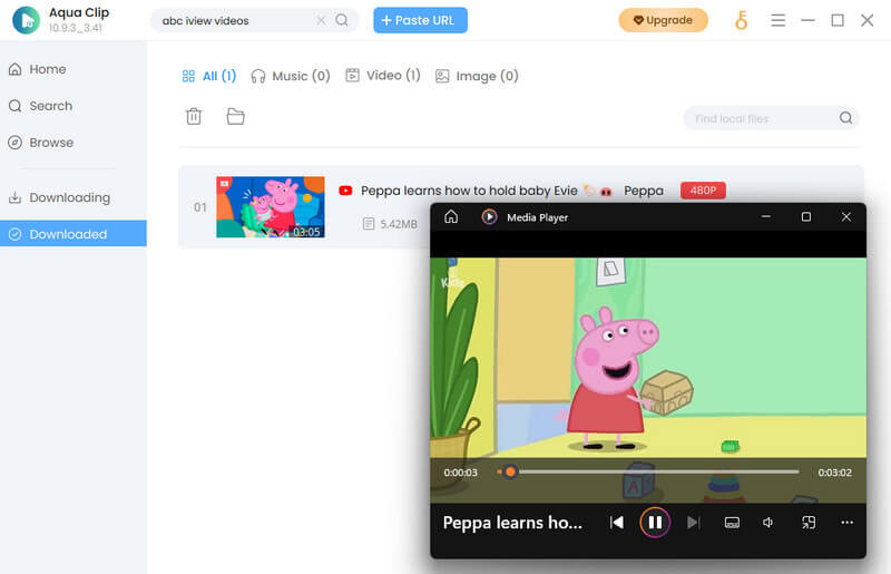 play the downloaded abc iview video
